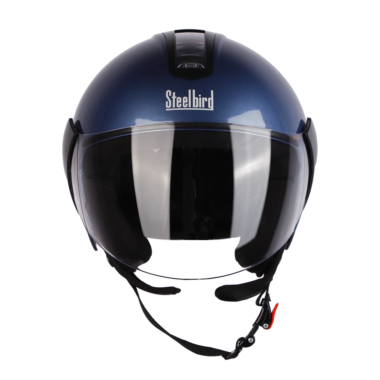 STEELBIRD Sbh 05 Triple Nine Glossy Honda Blue Half Face Helmet