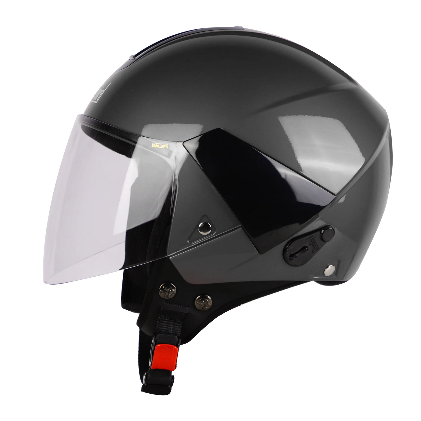 STEELBIRD Sbh 05 Triple Nine Glossy Honda Grey Half Face Helmet