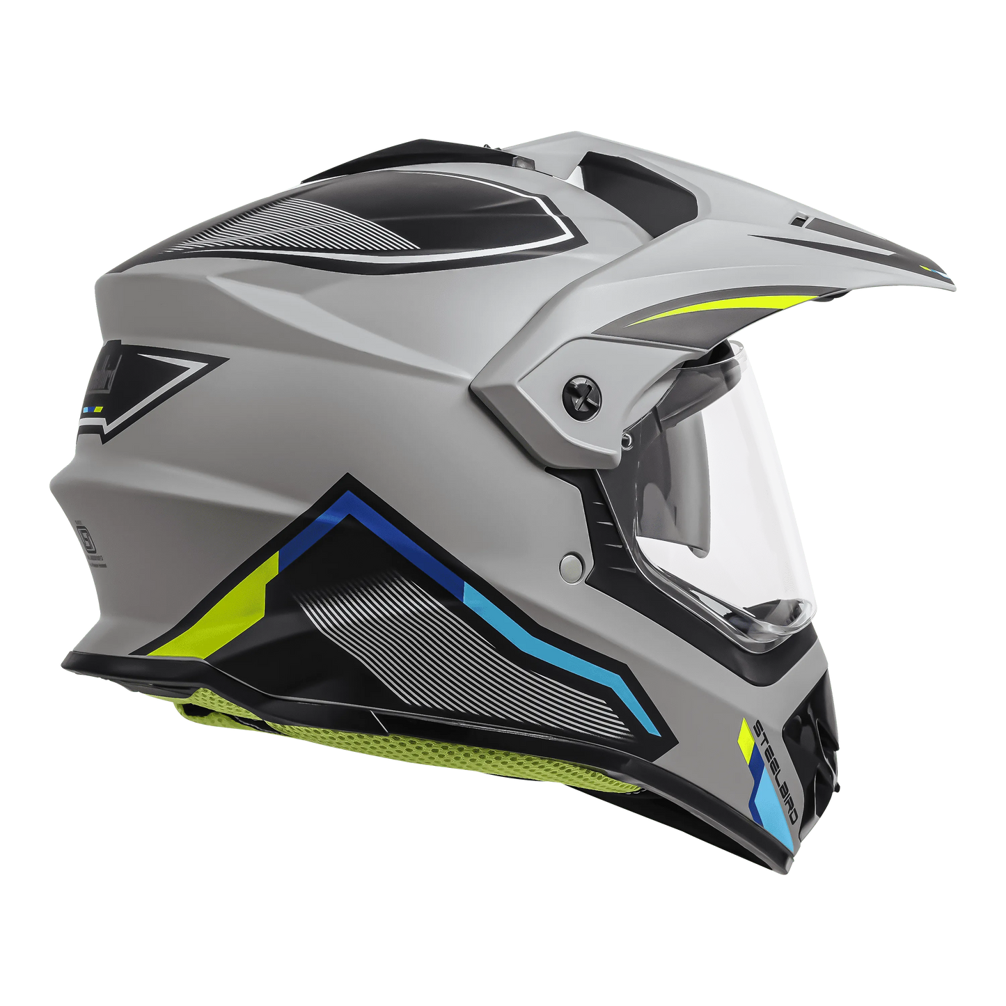 STEELBIRD Sbh 13 Racer Grey Neon Full Face Helmet