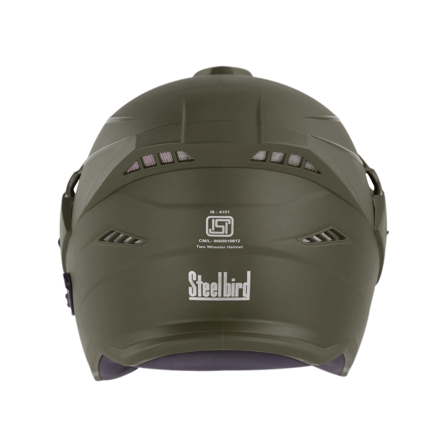 STEELBIRD Sbh 23 Ava Dashing B Green Pcap 600Mm C V Half Face Helmet