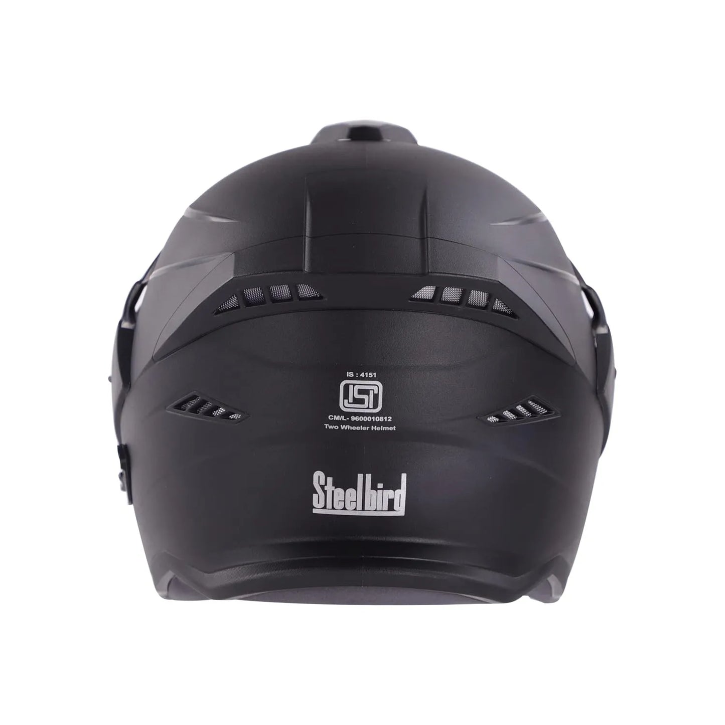 STEELBIRD Sbh 23 Ava Dashing Black Pcap Half Face Helmet