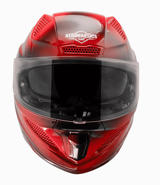 STEELBIRD Sbh 25 Breeze On Ombre Glsy Blk Red Full Face Helmet