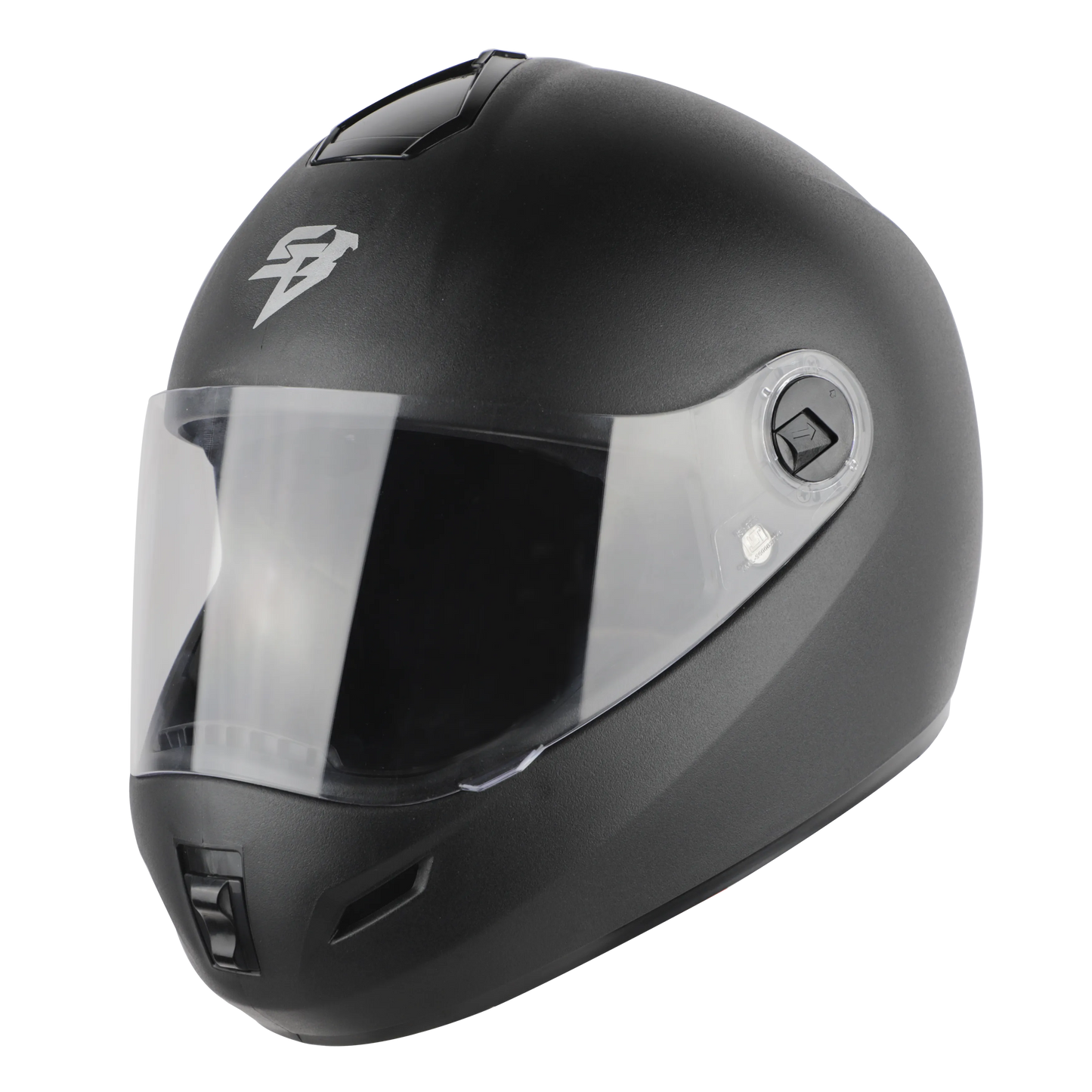 STEELBIRD Sbh 2 Rox Plus Dashing Black Full Face Helmet
