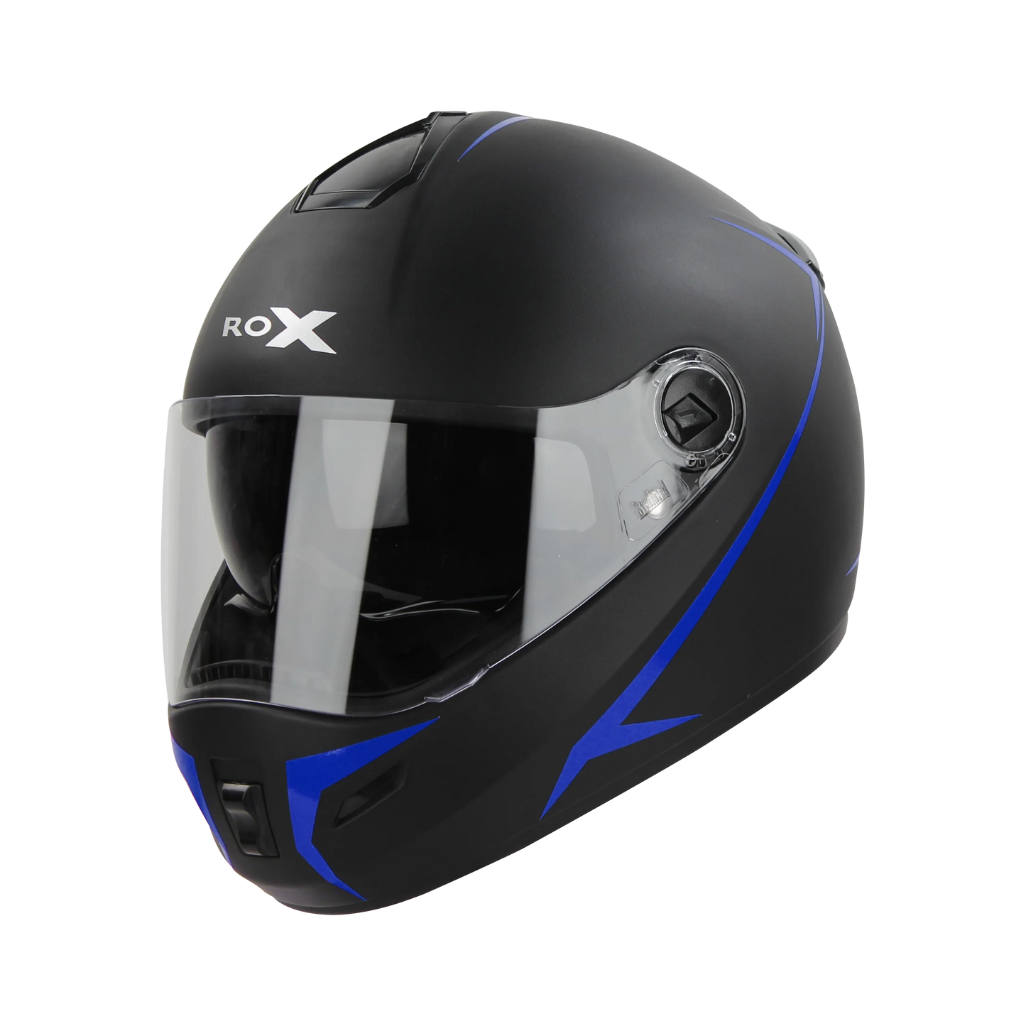 STEELBIRD Sbh 34 Rox Iss R Dashing Blue Full Face Helmet