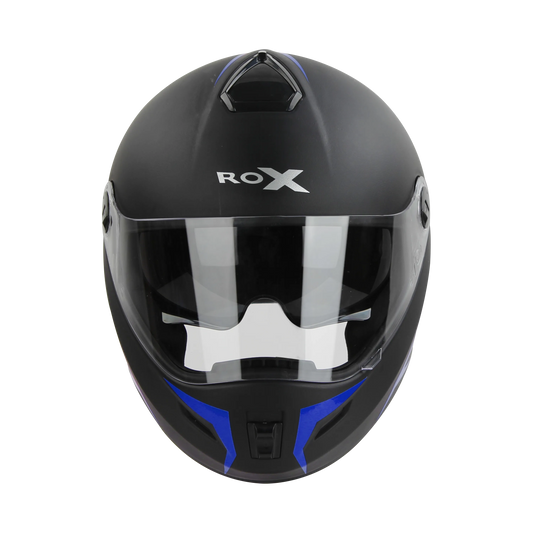 STEELBIRD Sbh 34 Rox Iss R Dashing Blue Full Face Helmet