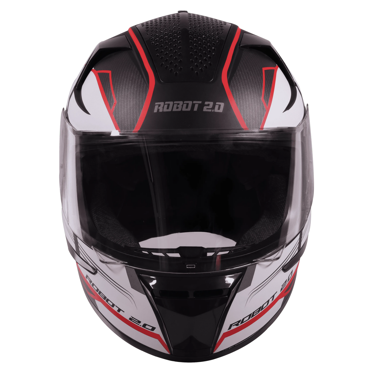 STEELBIRD Sbh 35 Robot Black Red Full Face Helmet