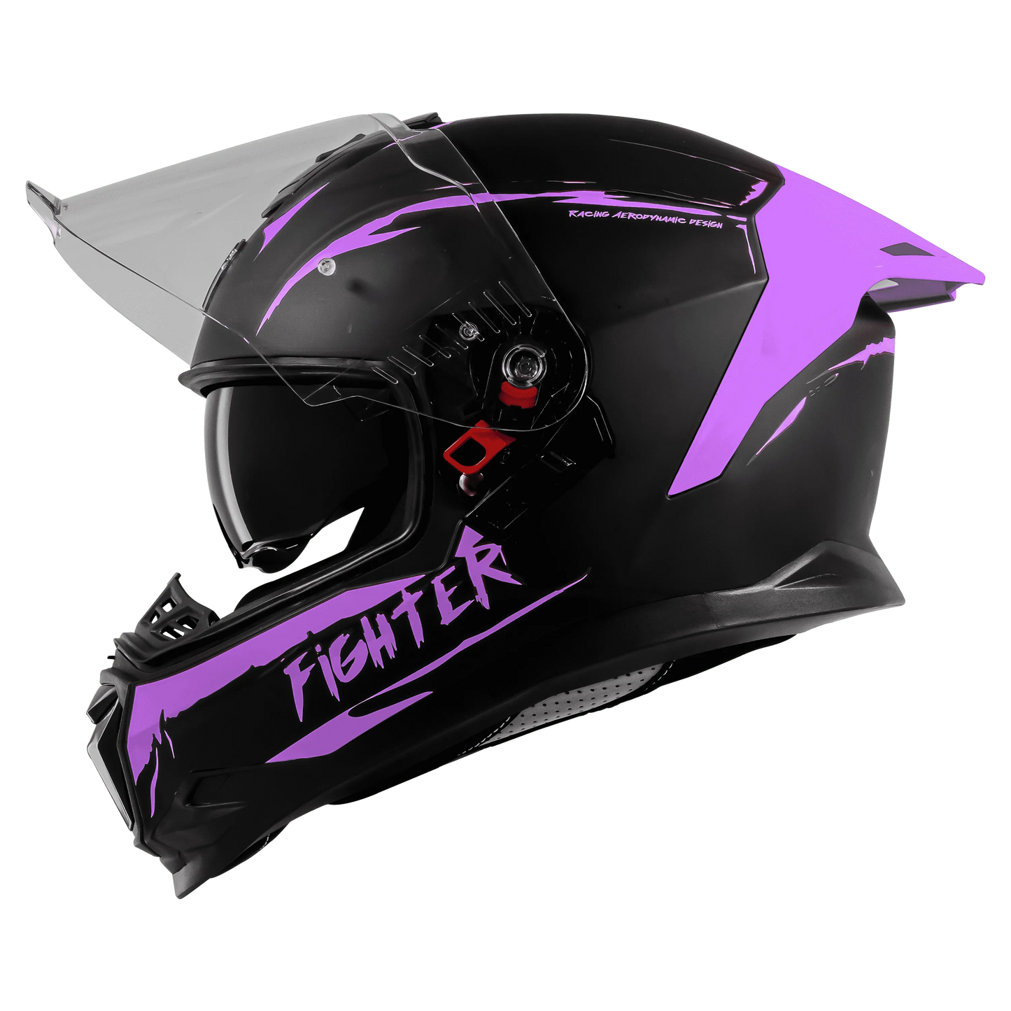 STEELBIRD Sbh 57 Fighter F2 Black Purple Full Face Helmet