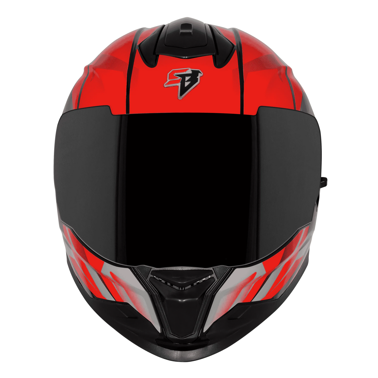 STEELBIRD Sbh 57 Fighter F4 Black Red Full Face Helmet