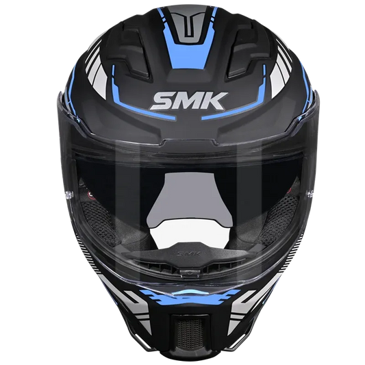 Smk Agnar Tektron MA265 Black Red Full Face Helmet