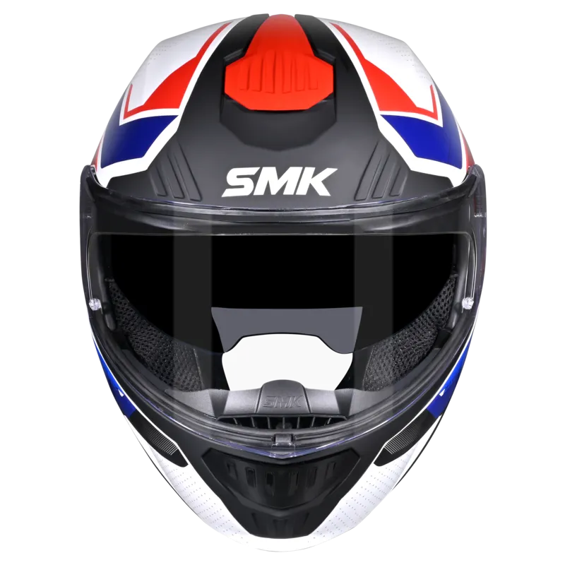 Smk Gullwing S01 Supertour GL153 White Blue Red Full Face Helmet