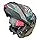 SMK Gullwing Tekker Ma265 Matt Black Grey Blue Full Face Helmet
