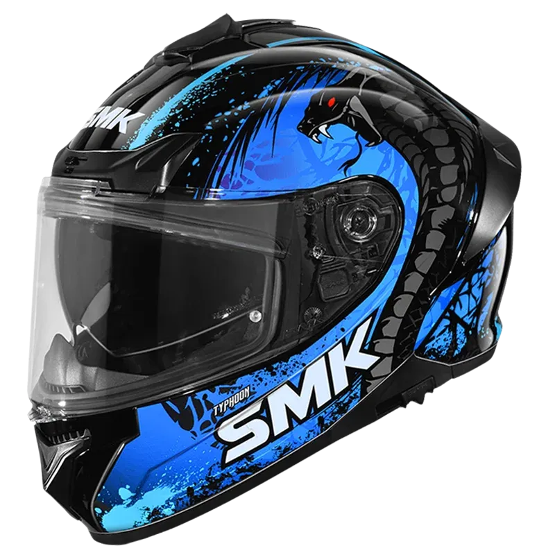 SMK Typhoon S01 Reptile Gl255 Full Face Helmet