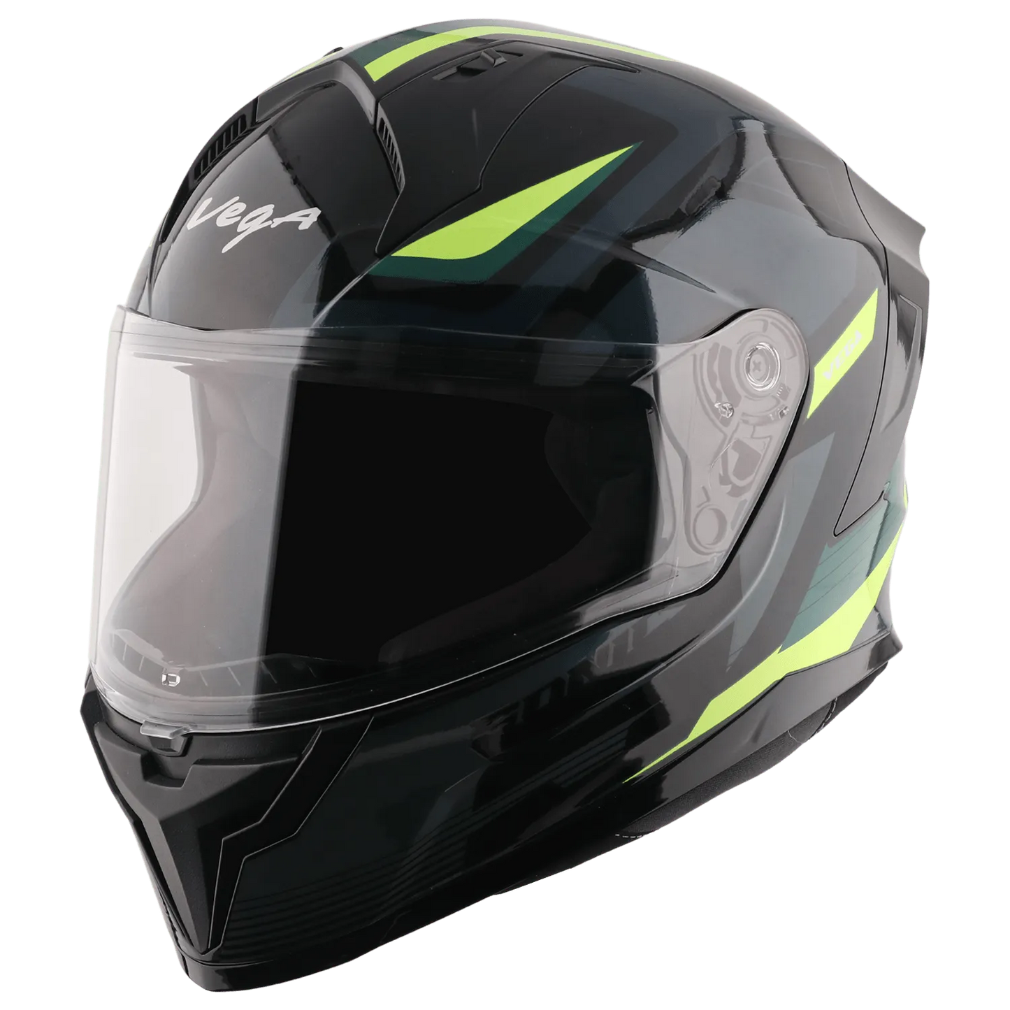VEGA Sonic Dx Black Neon Yellow Full Face Helmet