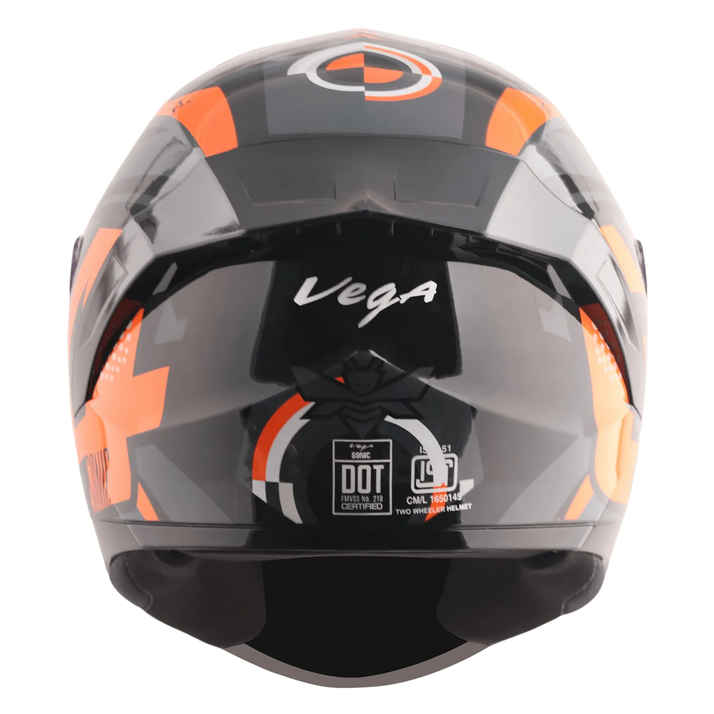 VEGA Sonic Dx Legend Black Orange Full Face Helmet