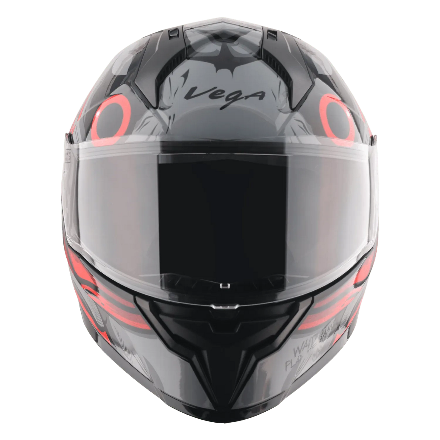 VEGA Sonic Dx Saw Black Red Full Face Helmet