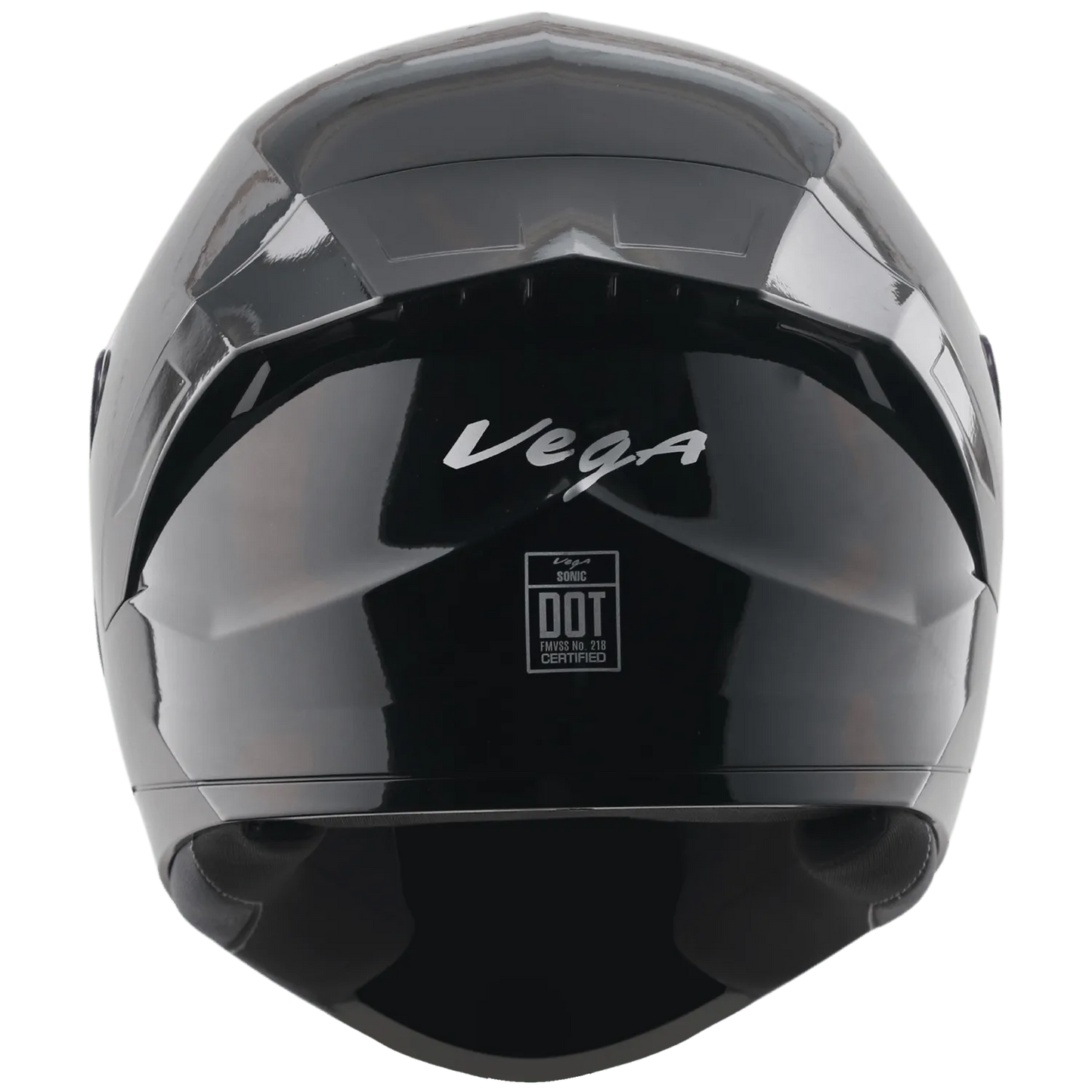 VEGA Sonic Dx Solid Black Full Face Helmet