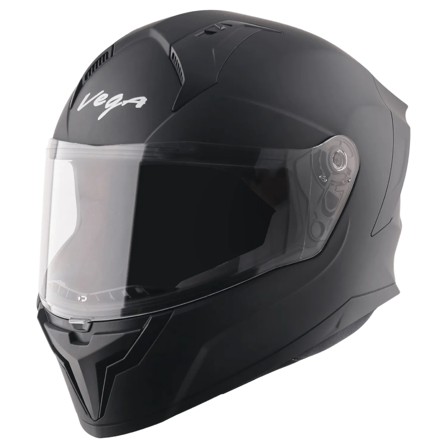 VEGA Sonic Dx Solid Dull Black Full Face Helmet