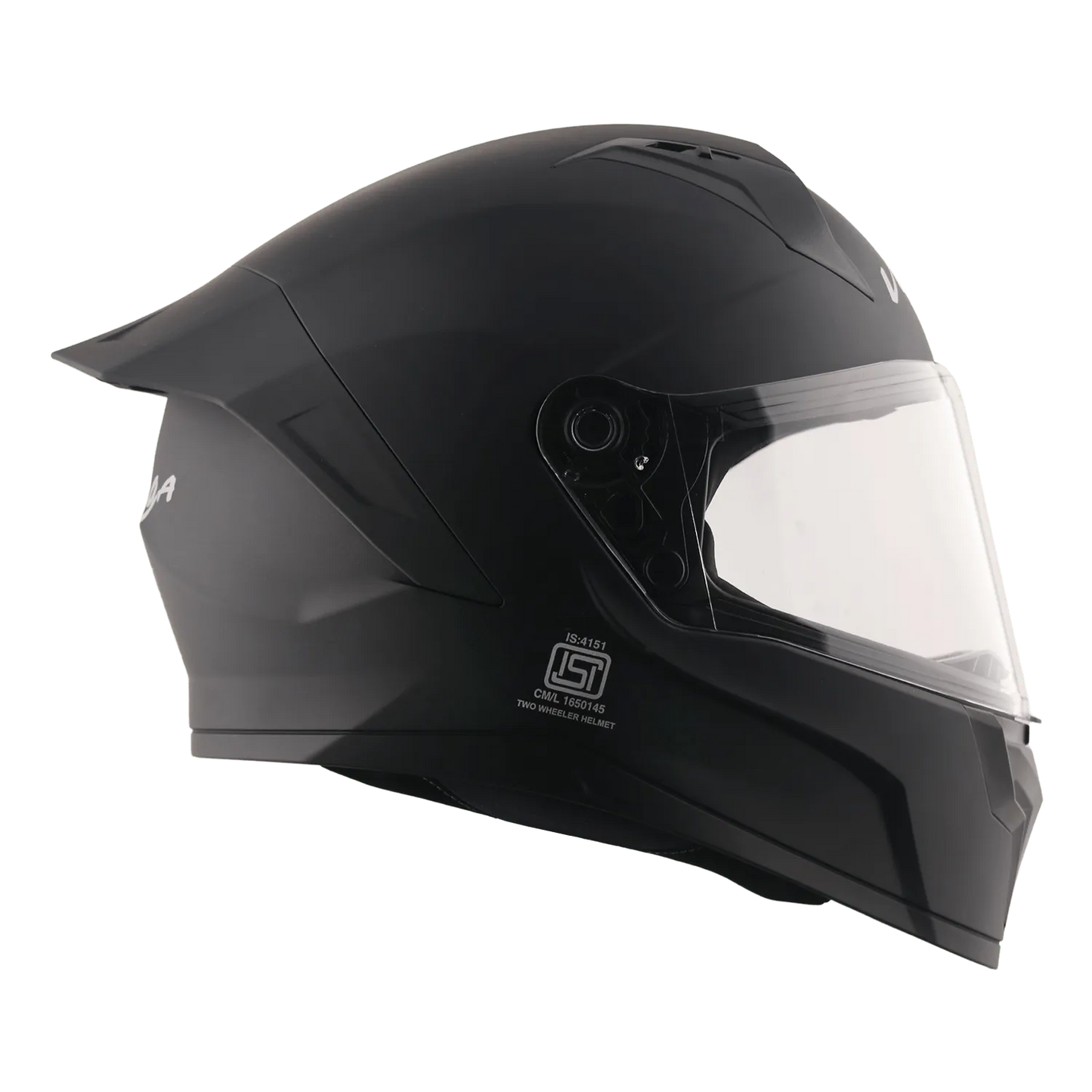VEGA Sonic Dx Solid Dull Black Full Face Helmet