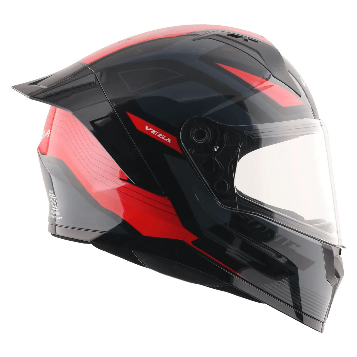 VEGA Sonic Dx Trigger Black Red Full Face Helmet