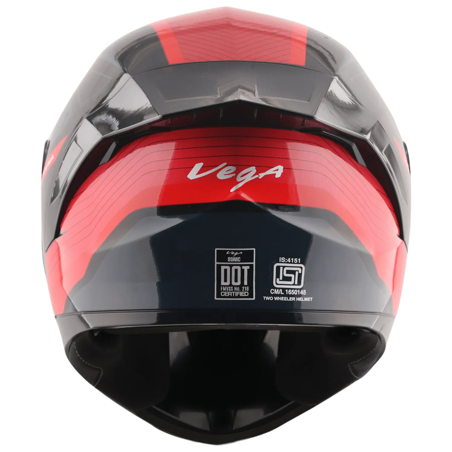 VEGA Sonic Dx Trigger Black Red Full Face Helmet