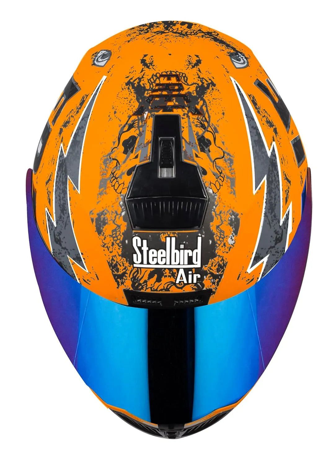 STEELBIRD Sba 1 Free Live Orange Full Face Helmet