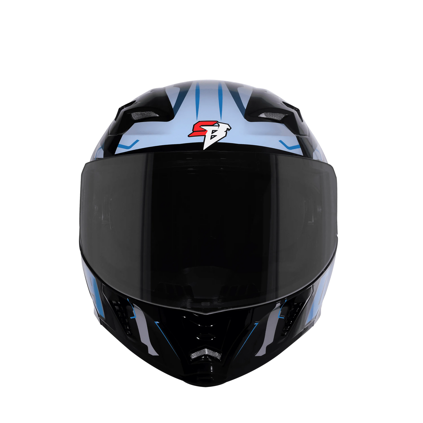 Steelbird Sba 20 09 Black Mettalic Blue Flip Up Helmet