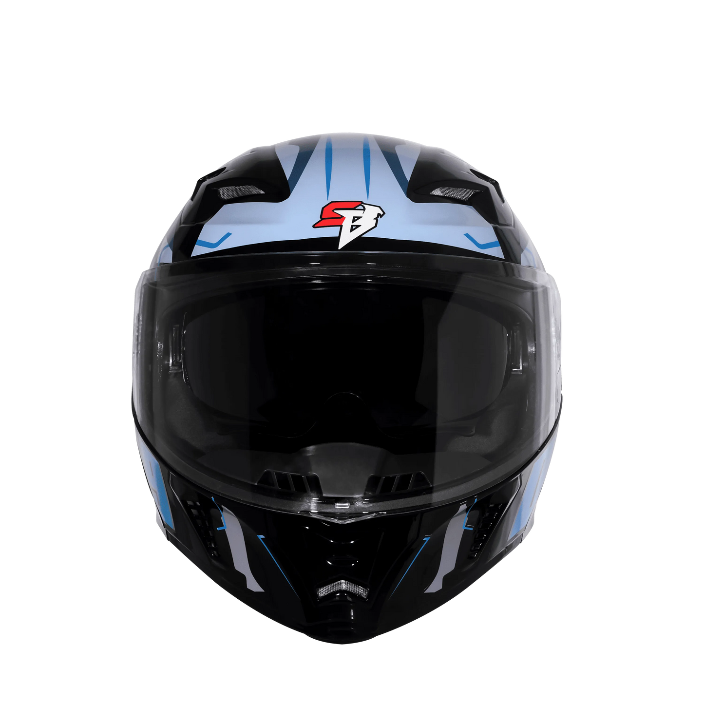 Steelbird Sba 20 09 Matt Black Mettalic Blue Flip Up Helmet