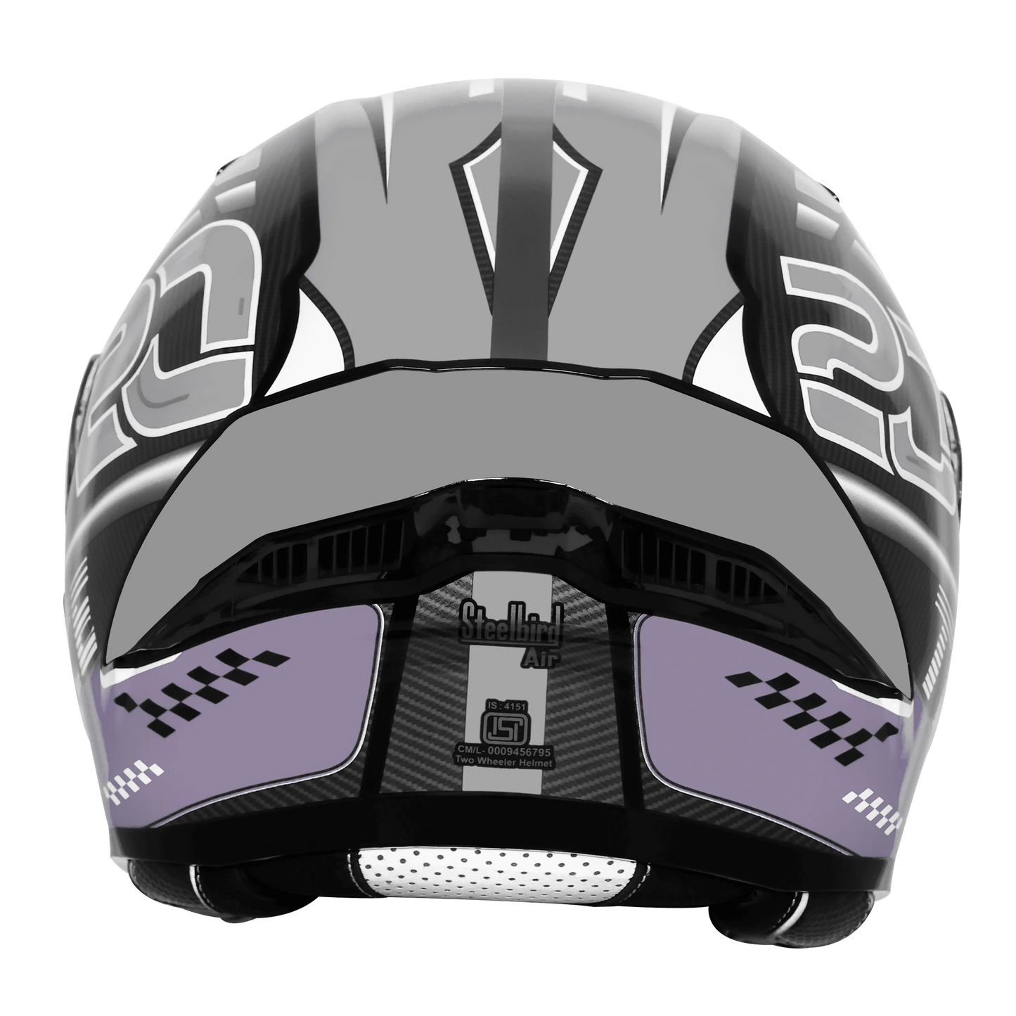 Steelbird Sba 20 Trace Black Gray Flip Up Helmet