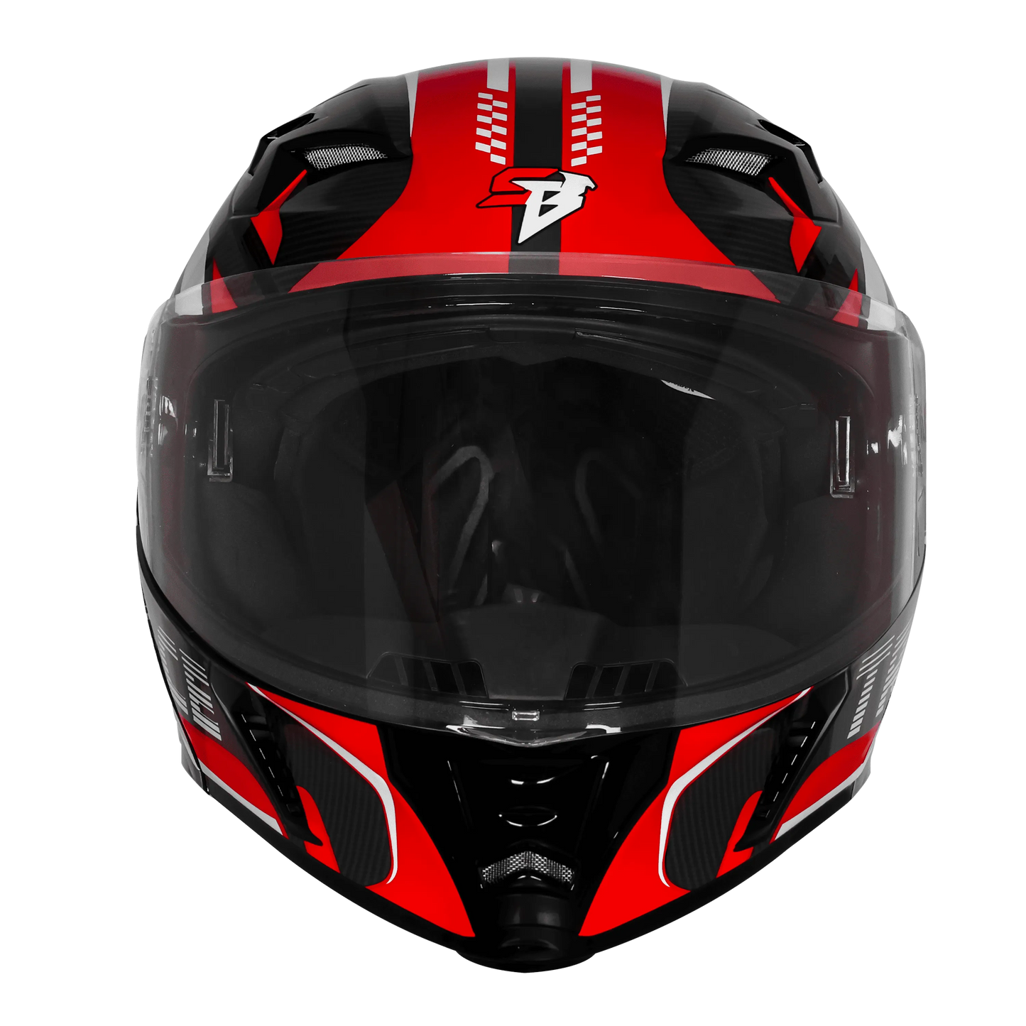Steelbird Sba 20 Trace Black Red Flip Up Helmet