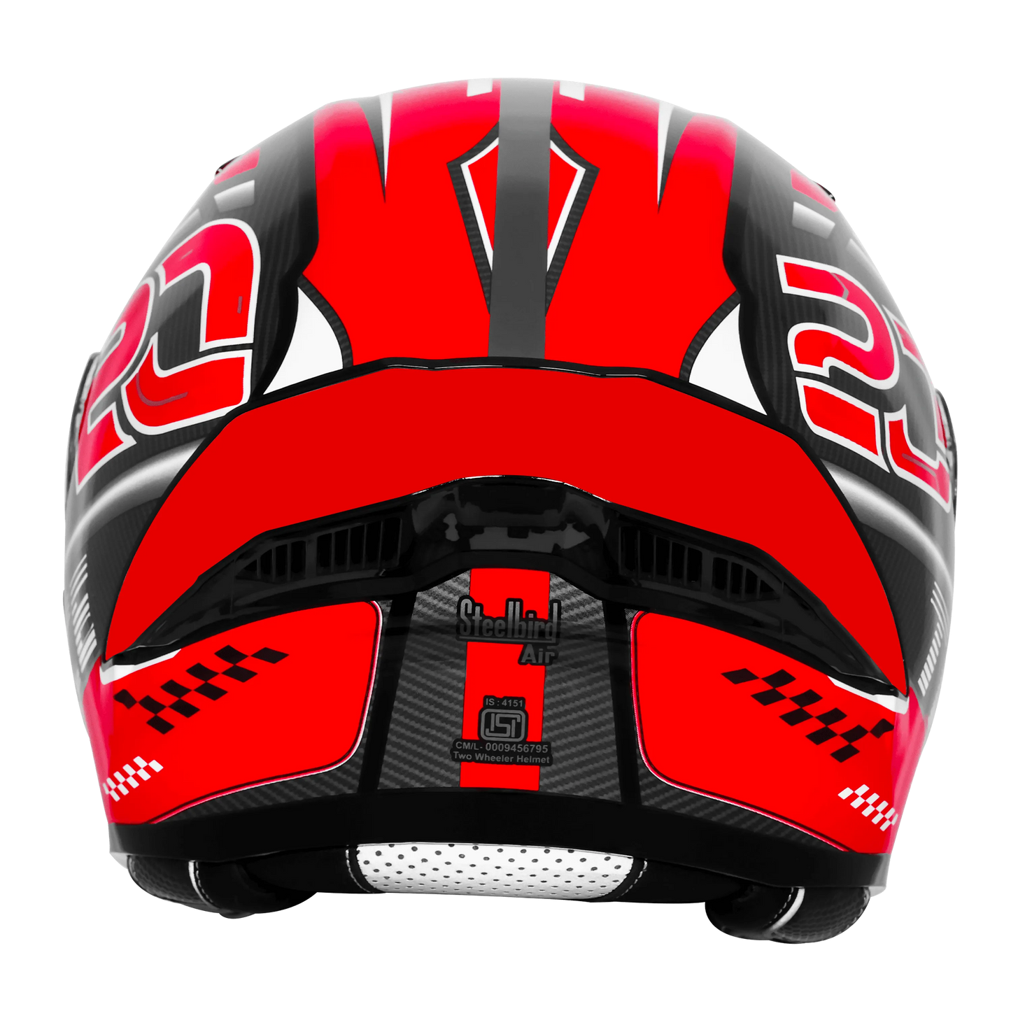 Steelbird Sba 20 Trace Black Red Flip Up Helmet