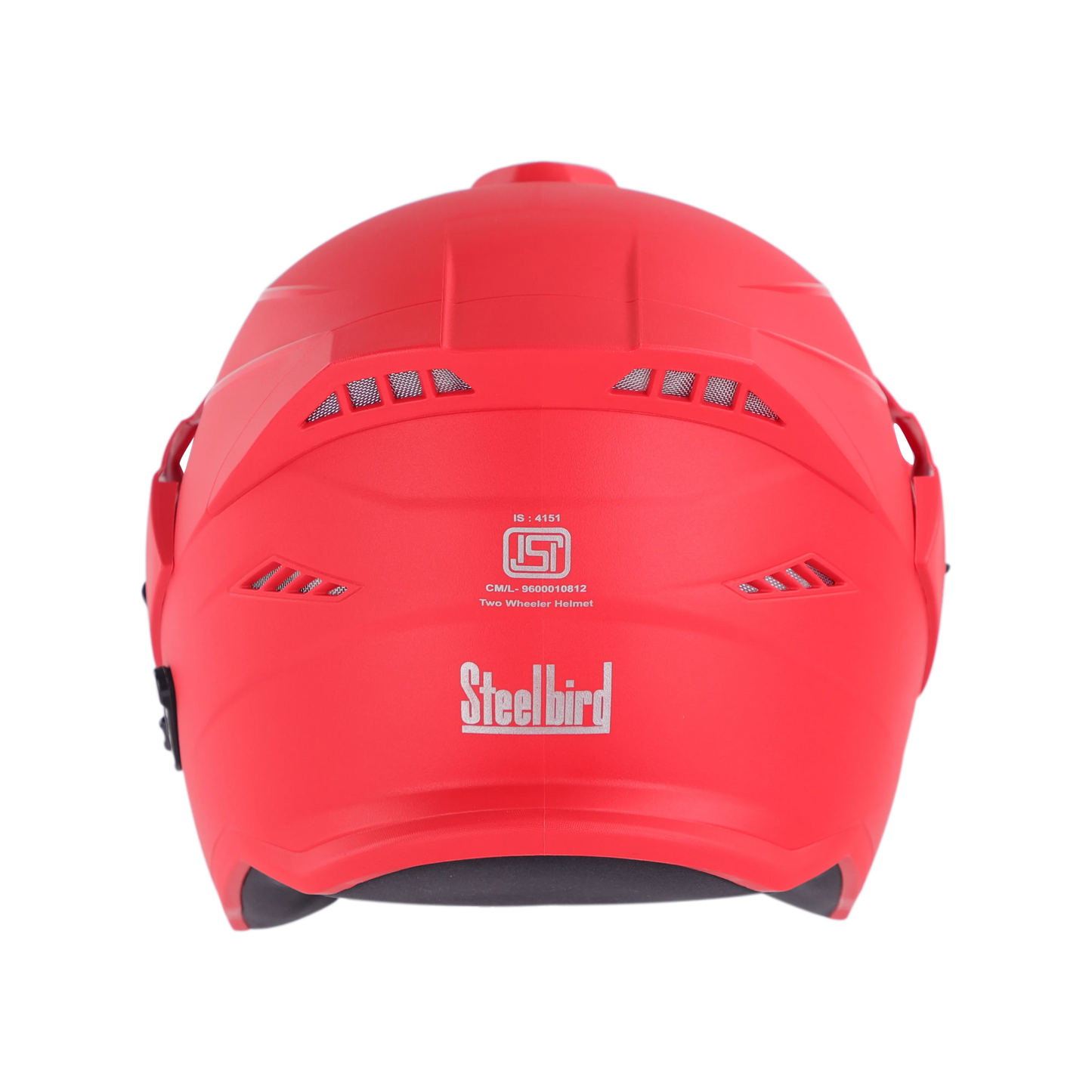 Steelbird Sbh-23 Ava Dashing Red p-cap Half face Helmet