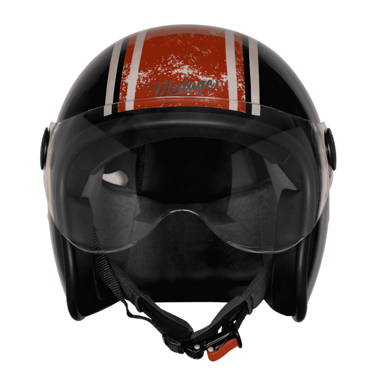 Steelbird Sbh-54 Vintage Racers Matt Black With Dark Red