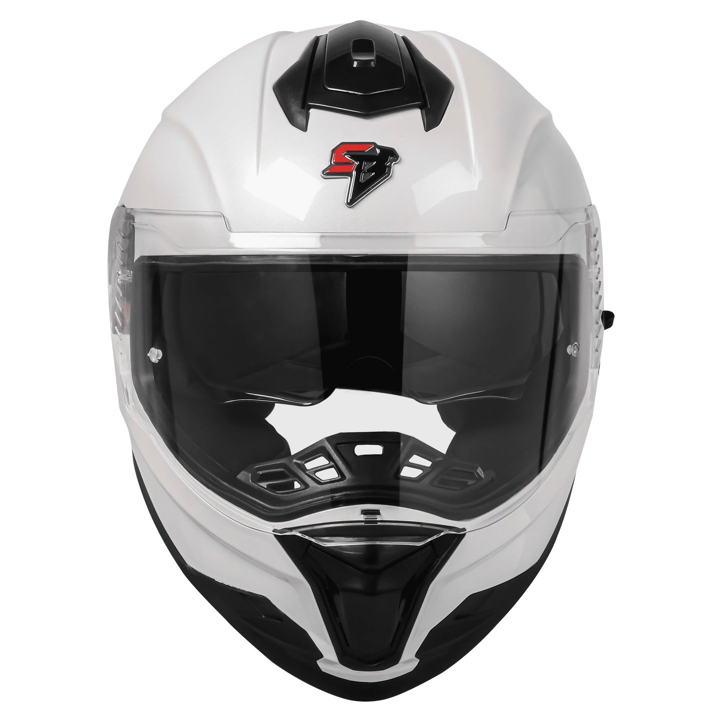 Steelbird Sbh-57 Fighter Pearl Chrome Full Face Helmet