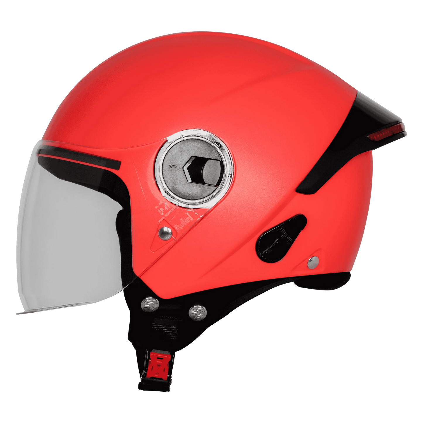 Steelbird Sbh-64 Zip Rf cherry red Half Face Helmet