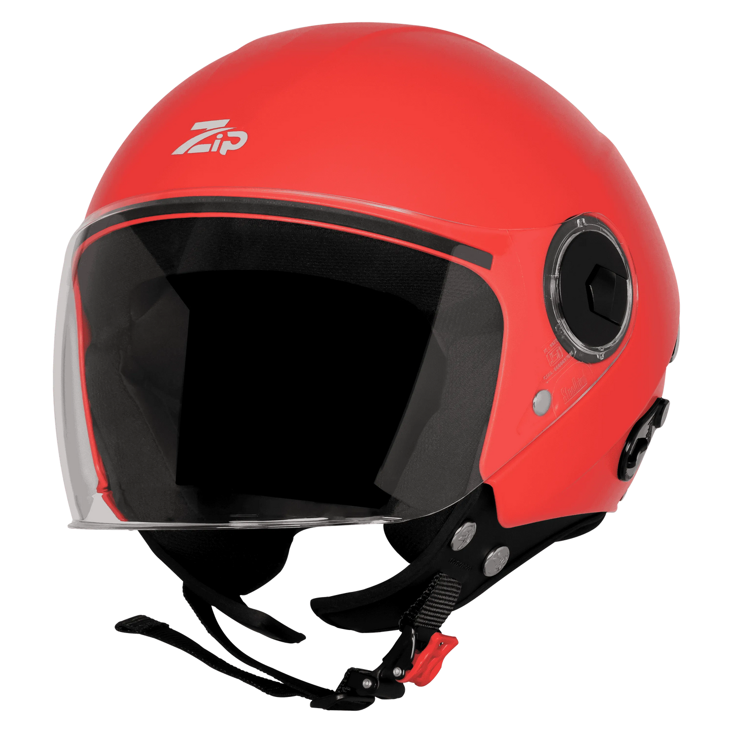 Steelbird Sbh-64 Zip Rf cherry red Half Face Helmet