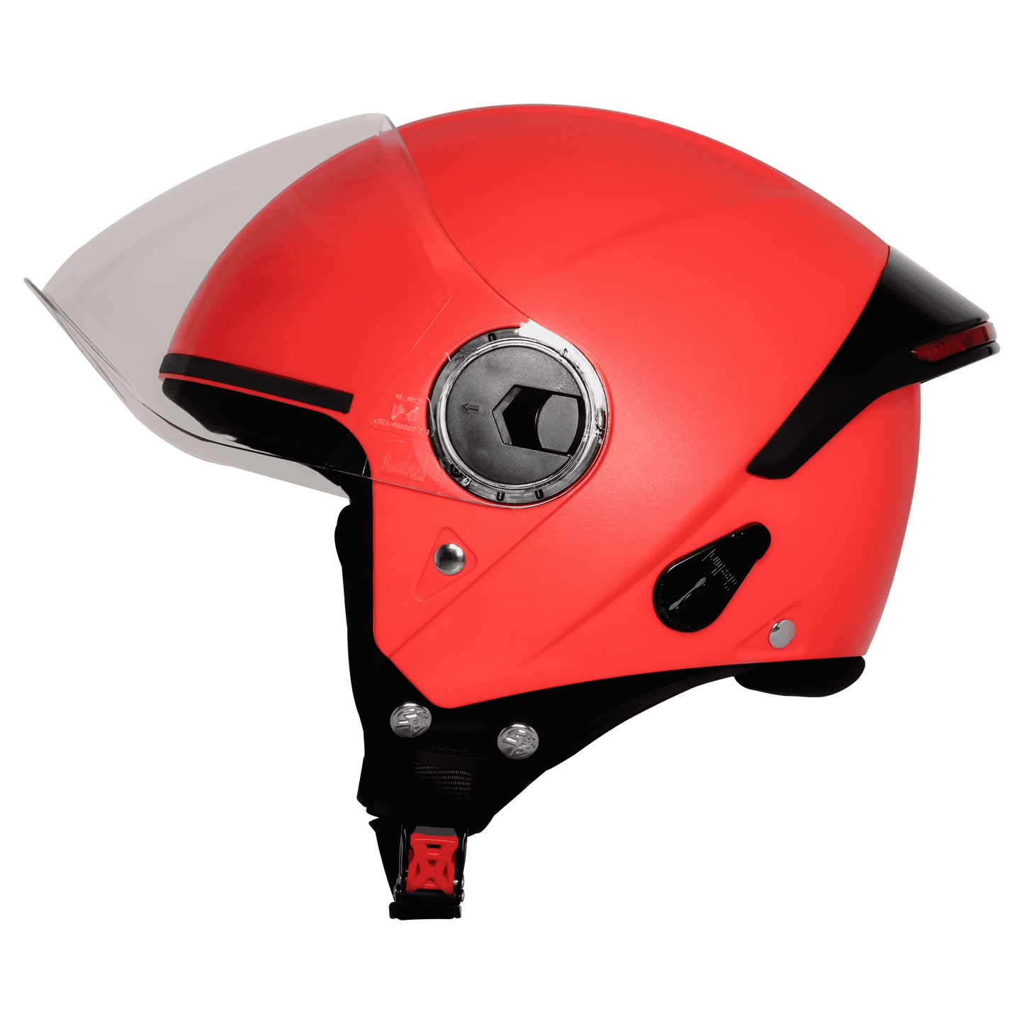 Steelbird Sbh-64 Zip Rf cherry red Half Face Helmet