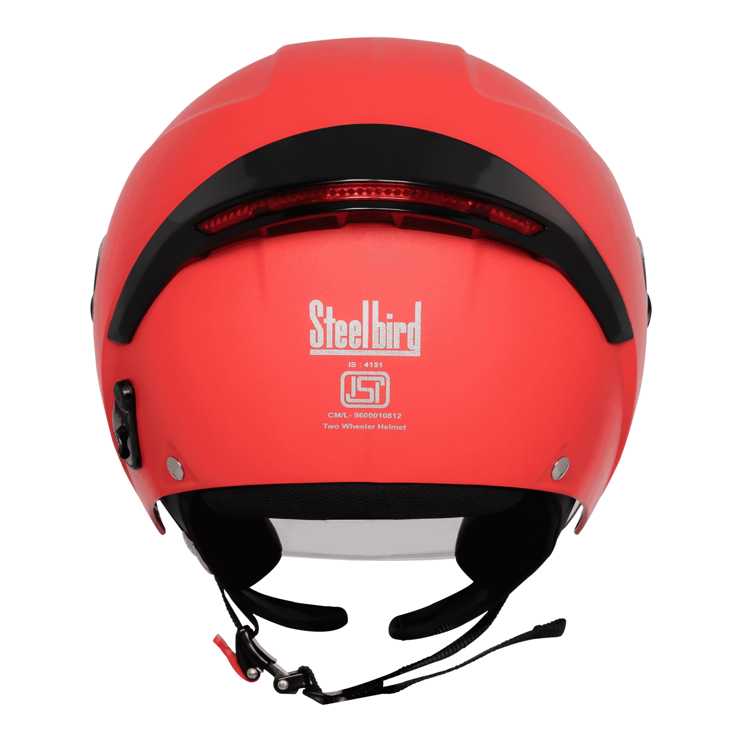 Steelbird Sbh-64 Zip Rf cherry red Half Face Helmet
