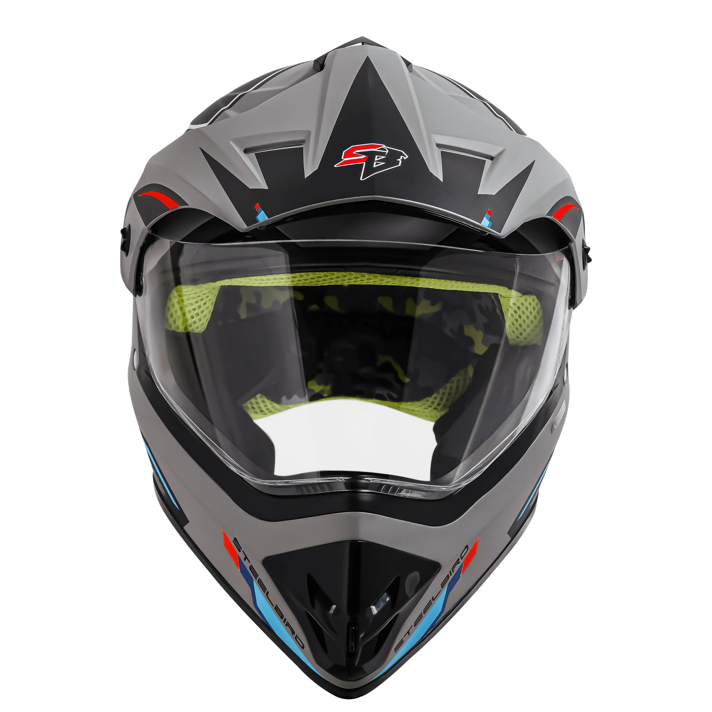 Steelbird Sbh 13 bang H.gray Off Road Helmet