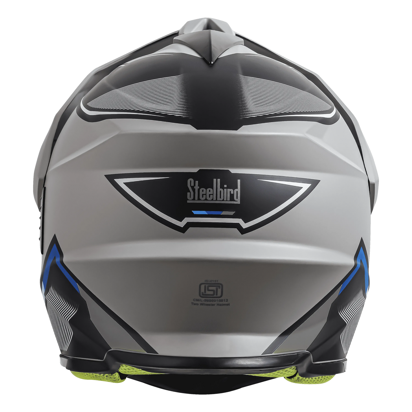 STEELBIRD Sbh 13 Racer Grey Gray Full Face Helmet
