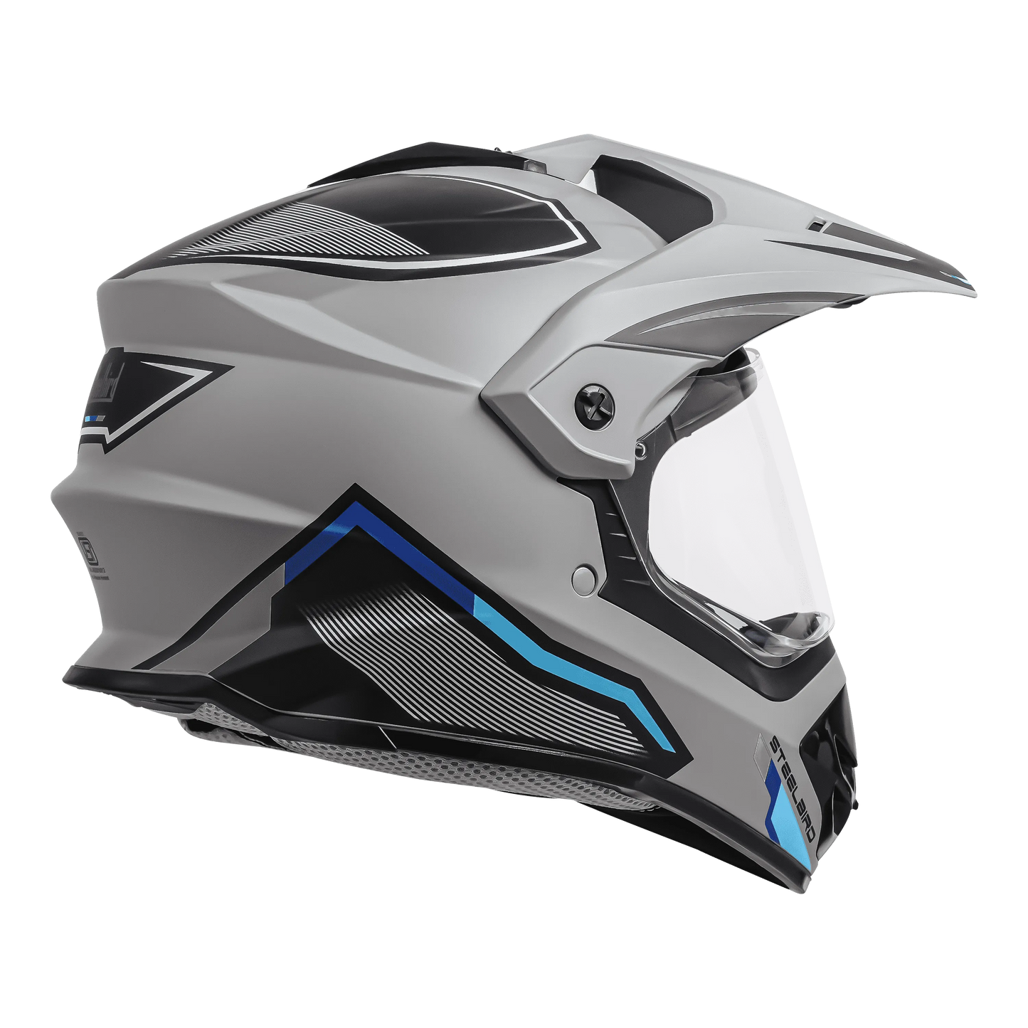 STEELBIRD Sbh 13 Racer Grey Gray Full Face Helmet