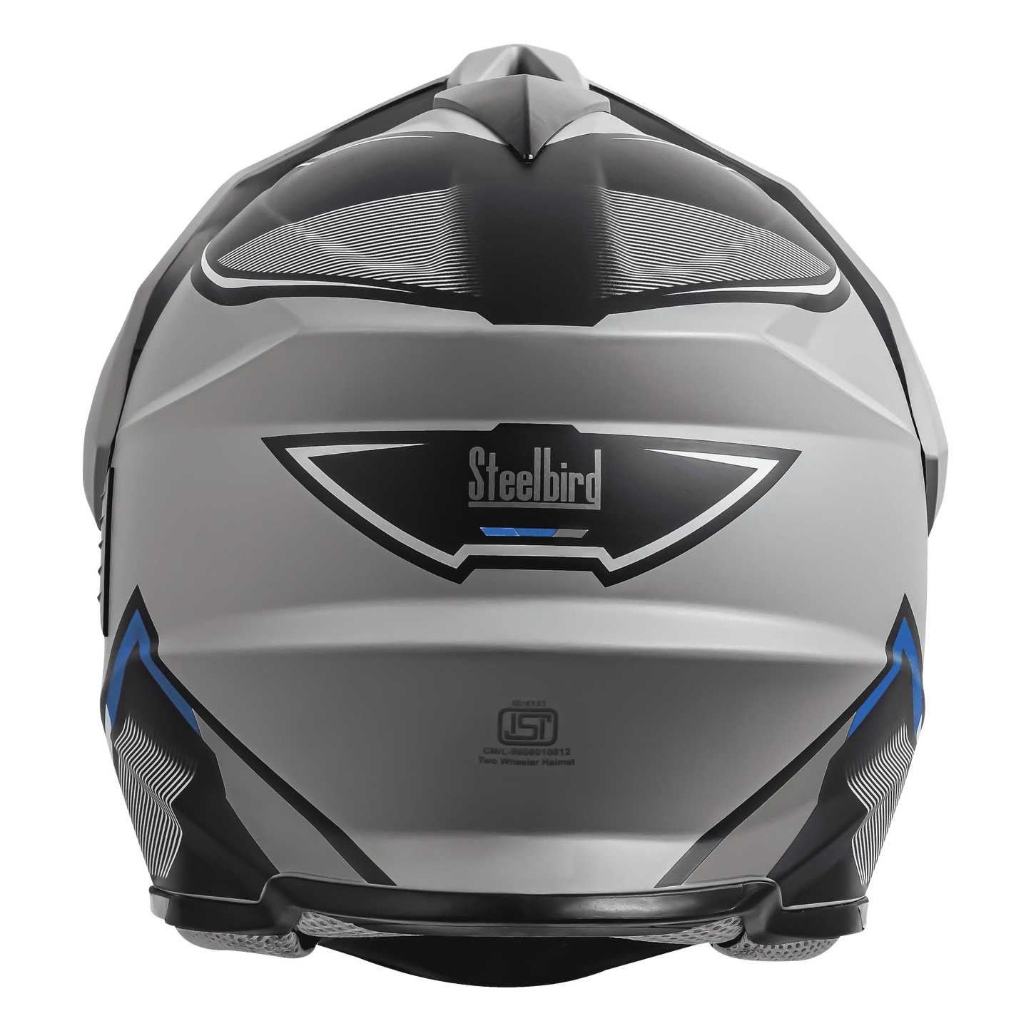 STEELBIRD Sbh 13 Racer Grey Gray Full Face Helmet