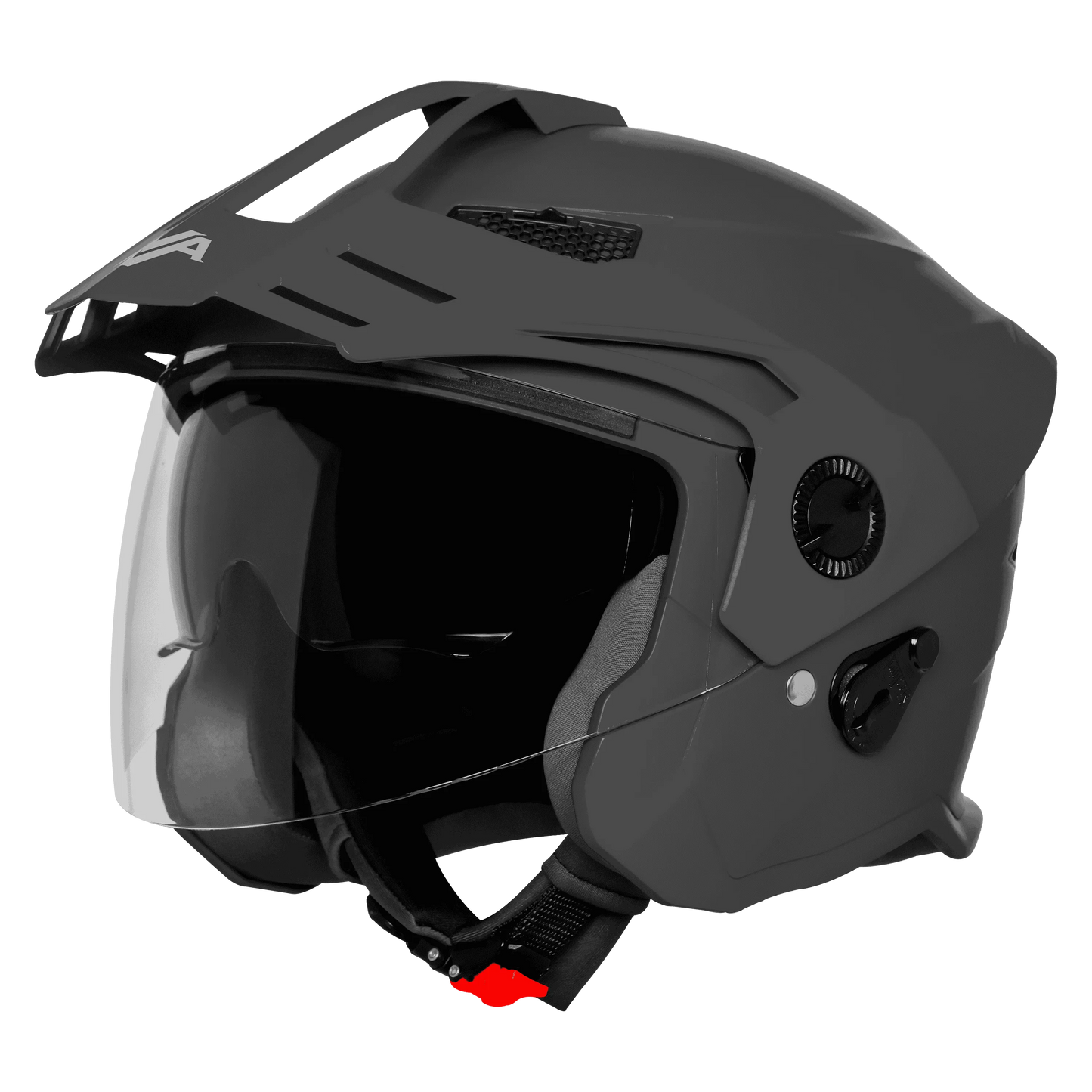 steelbird Sbh 23 Ava Dashing Honda Grey Half Face helmet