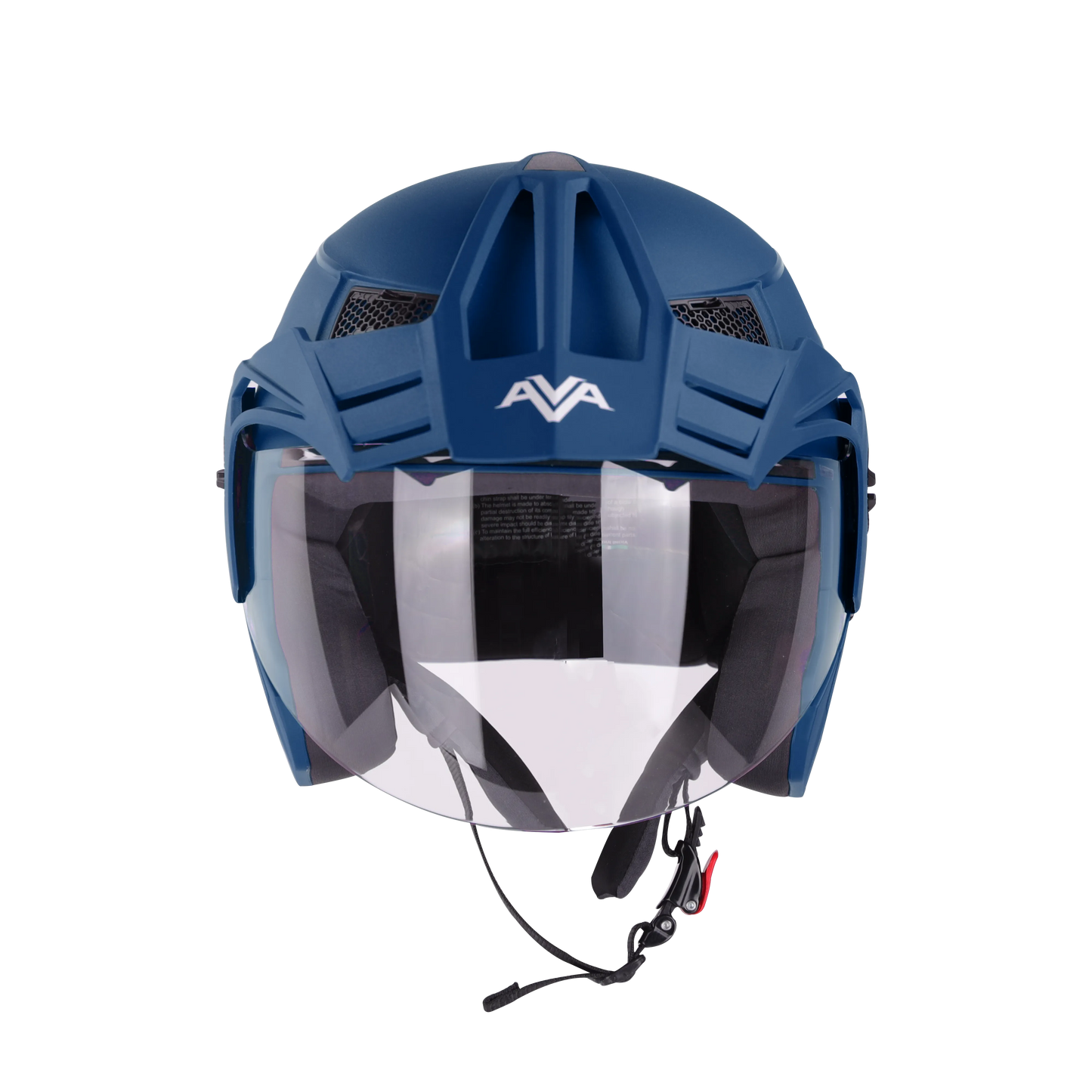 Steelbird SBH 23 AVA dashing JAZZ BLUE Half Face Helmet