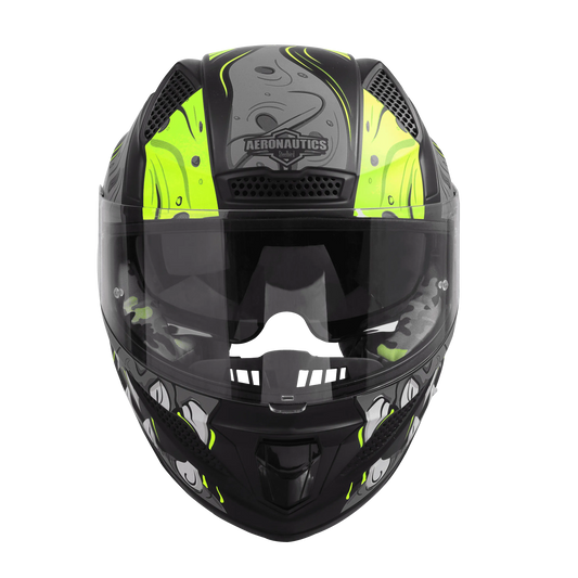 Steelbird Sbh 25 Sharp Ghost Black Grey Full Face Helmet