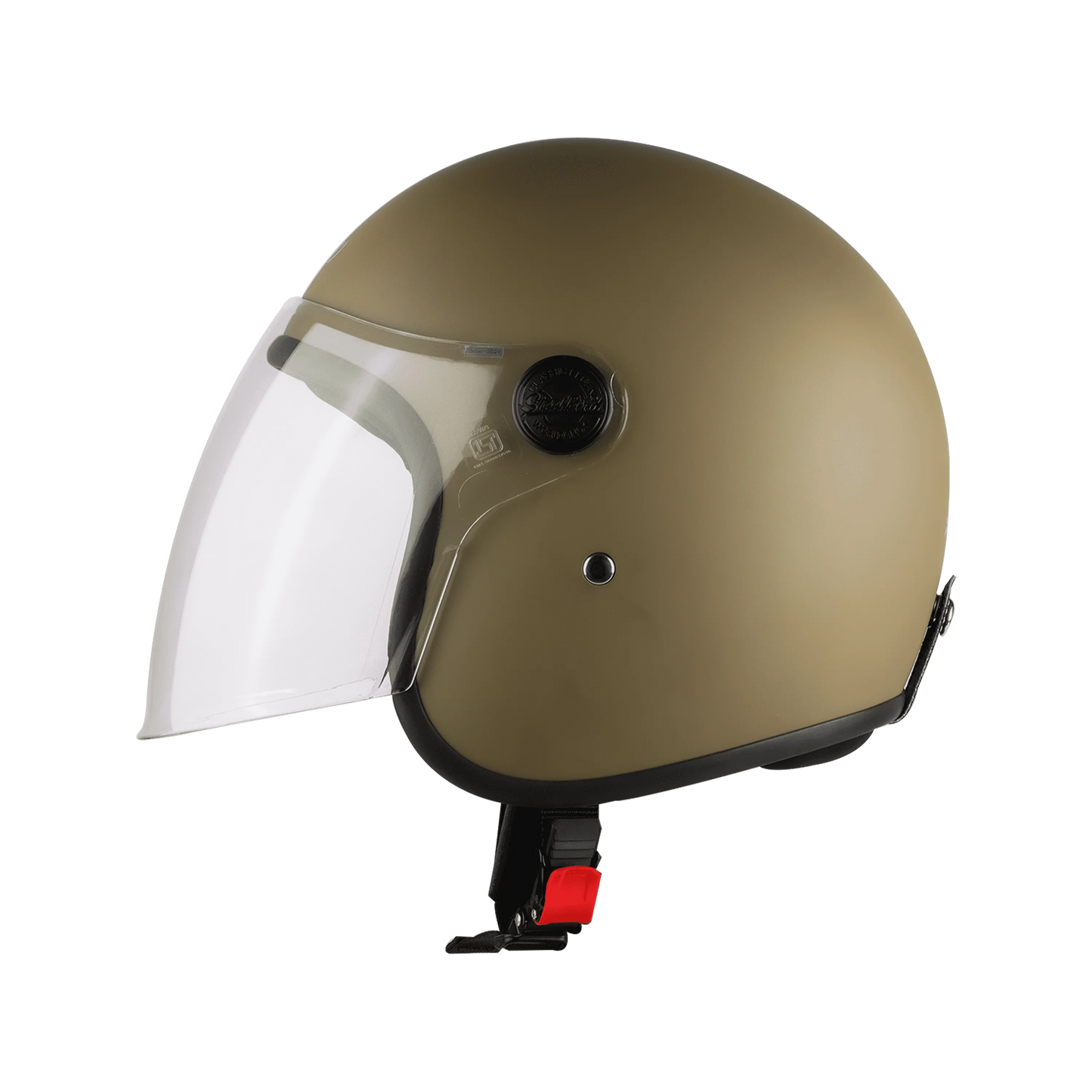 Steelbird Sbh 56 Vintage Matt Desert Strom Half Face Helmet