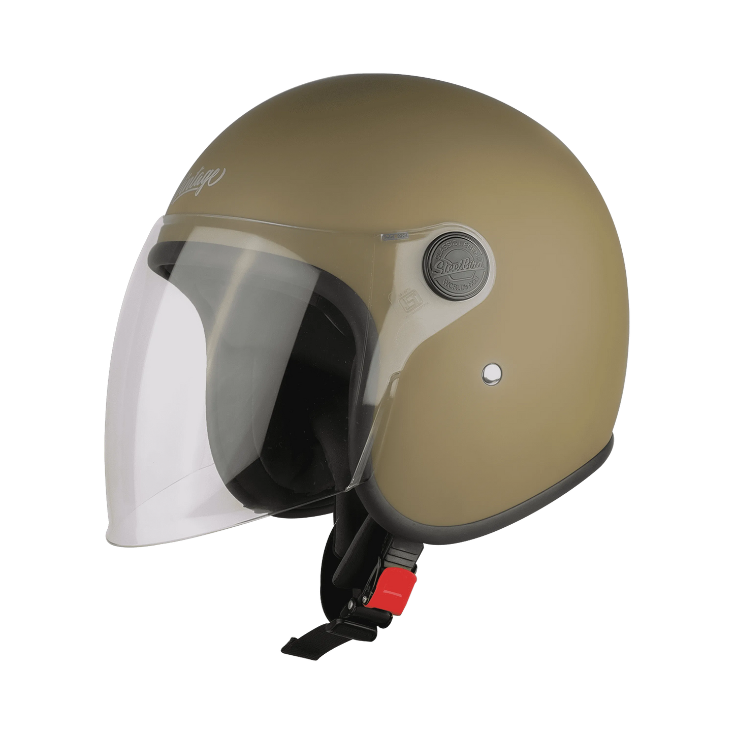 Steelbird Sbh 56 Vintage Matt Desert Strom Half Face Helmet