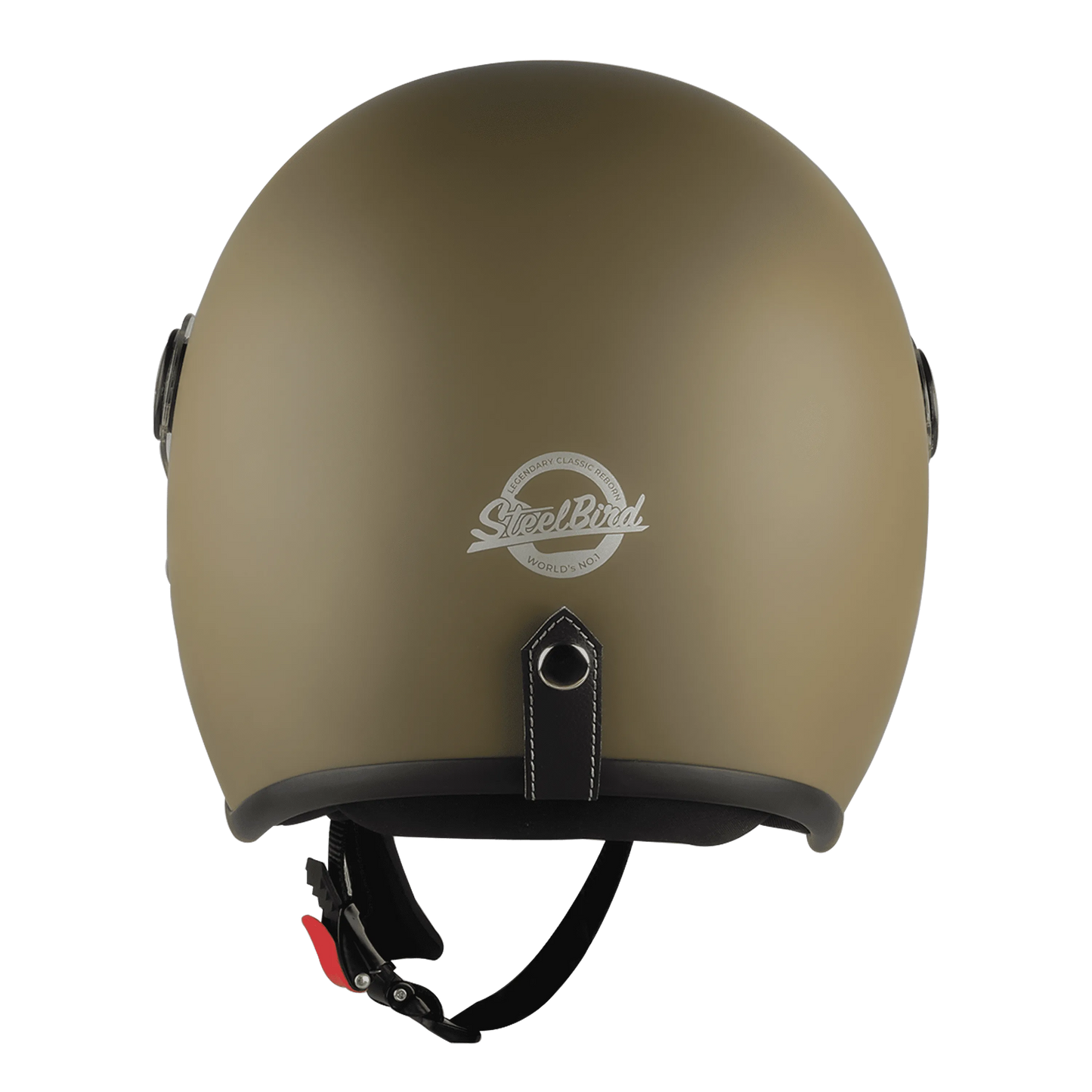 Steelbird Sbh 56 Vintage Matt Desert Strom Half Face Helmet