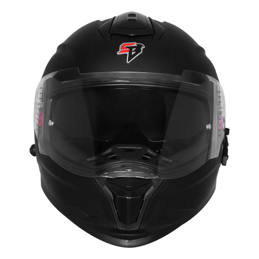 Steelbird Sbh 57 Bt Fighter Bass X Black Full Face Helmet
