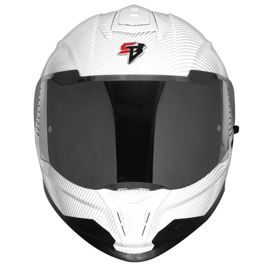 Steelbird Sbh 57 Fighter F11 White Red Full Face Helmet
