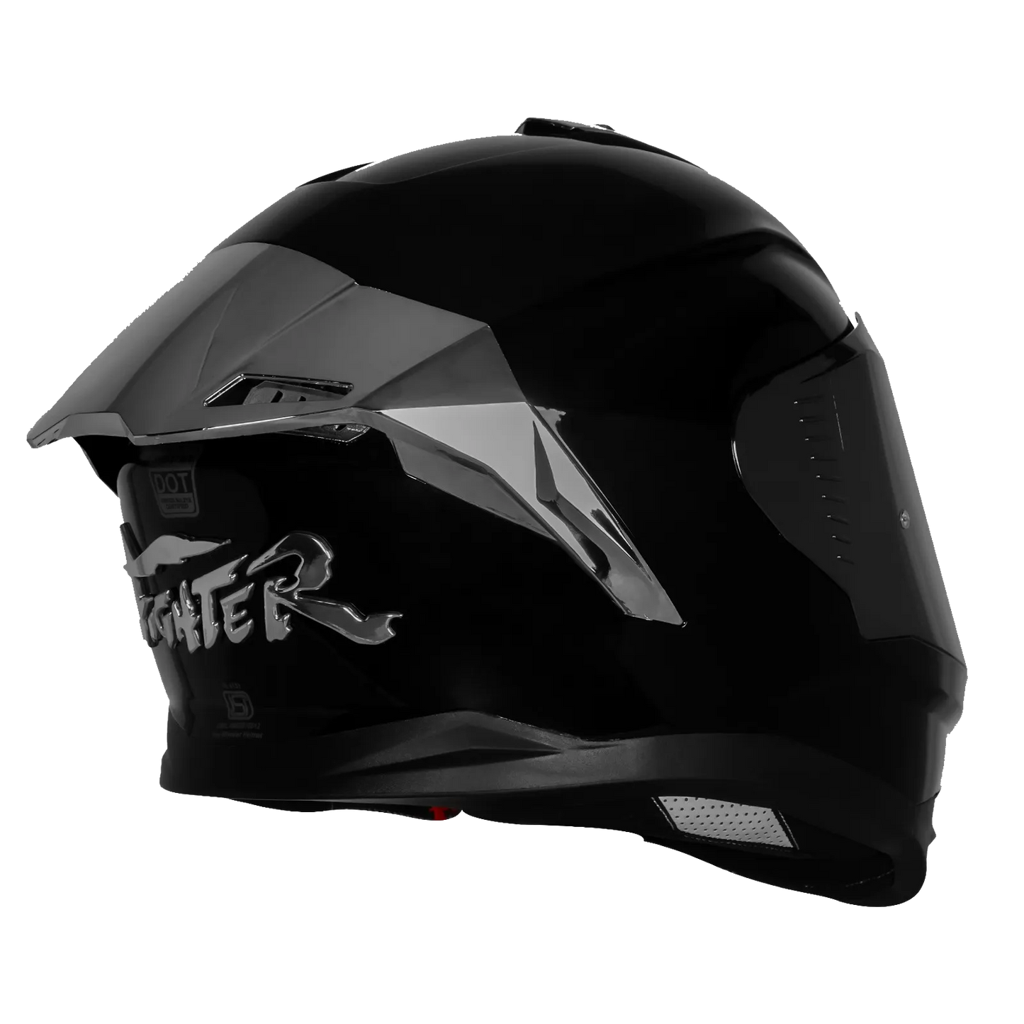 Steelbird Sbh 57 Fighter F9 Black Full Face Helmet